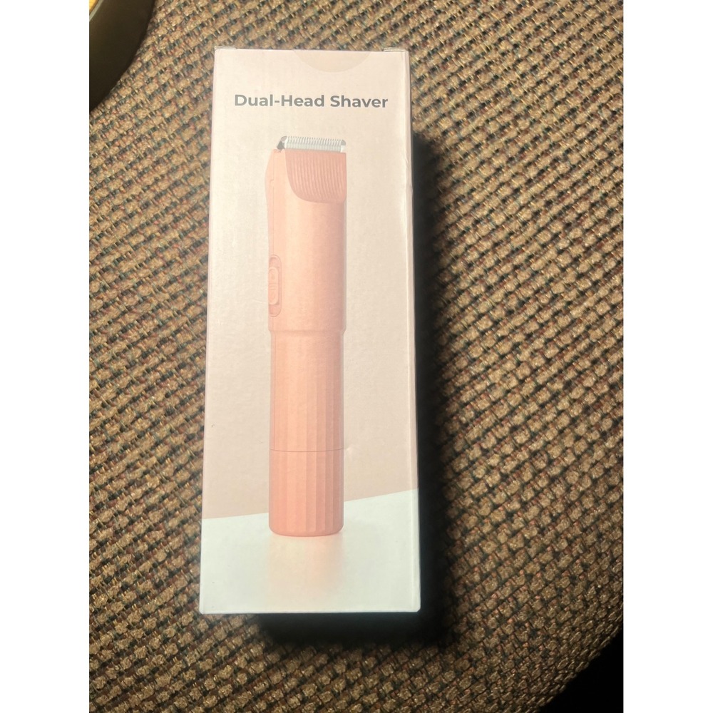 Pink Dual Head Shaver Electric Trimmer‎ Cordless Rechargeable for Body